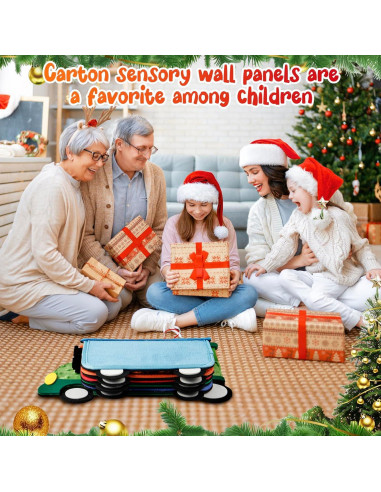 Panel de Pared Sensorial Loninak Tren 101.6x30.5cm para Niños