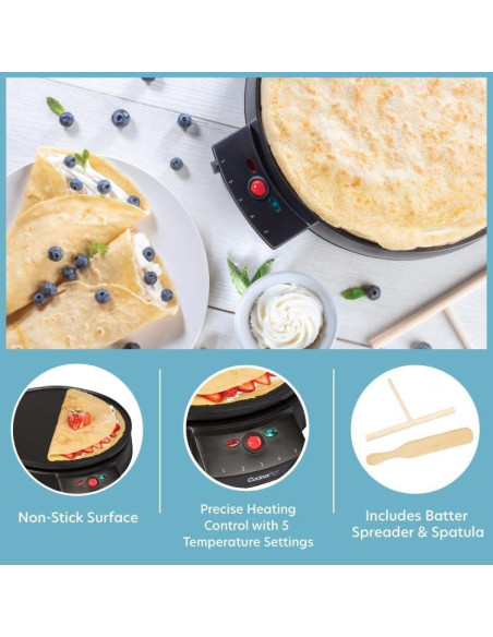 Sartén Eléctrica Antiadherente CucinaPro 30.48 cm con Esparcidor