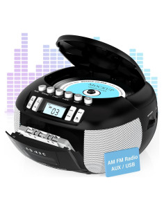 Reproductor de CD Boombox Lychee CD-X2C con Radio AM/FM