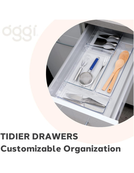 Organizador de Cajones Oggi Claro 31.75x7.62x6.35 cm Multiusos