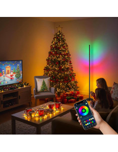 Lámpara de Pie Inteligente RGB DomeStar con Control Remoto 2