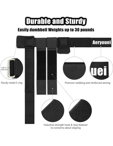 Accesorio de pie Aeryouei para mancuerna ajustable - Pesas de tobillo