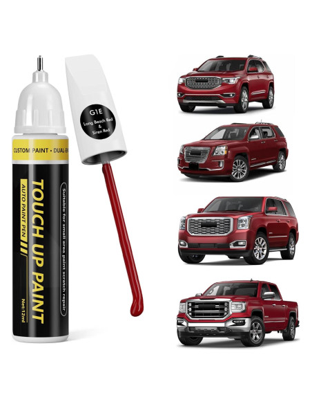 Pintura de Retoque GMC Rojo Long Beach G1E 12ml 2 en 1
