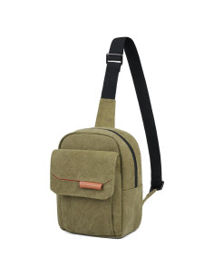 Bolsa de cámara TULLIO pequeña impermeable verde militar