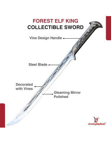 Espada Coleccionable Rey Elfo Réplicas de Armory 71.12 cm