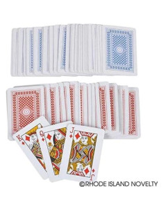 Mini Barajas de Juego Rhode Island Novelty 24 Paquetes 6.35 cm 2