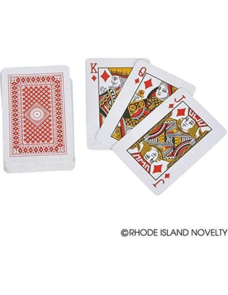Mini Barajas de Juego Rhode Island Novelty 24 Paquetes 6.35 cm