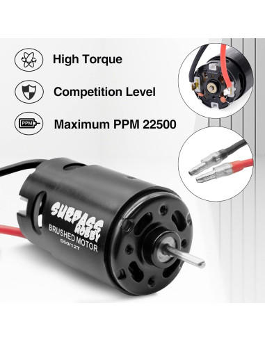 Motor 550 12T y ESC 80A OGRC para Camiones RC 1/10
