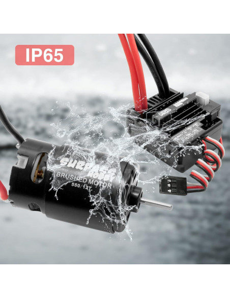 Motor 550 12T y ESC 80A OGRC para Camiones RC 1/10
