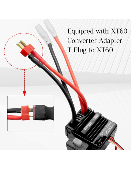 Motor 550 12T y ESC 80A OGRC para Camiones RC 1/10