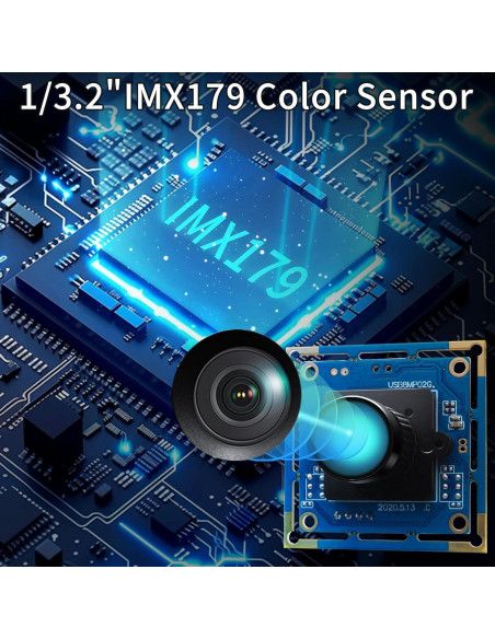 Módulo de Cámara USB 8MP ALPCAM Lente Sin Distorsión 75