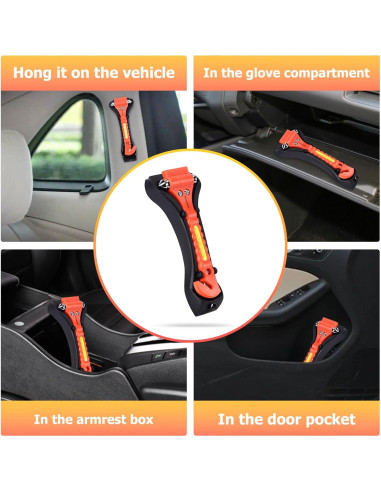 Juego de 2 Martillos de Seguridad MOTORBUDDY 835 para Auto