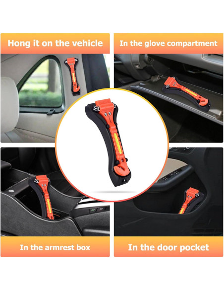 Juego de 2 Martillos de Seguridad MOTORBUDDY 835 para Auto