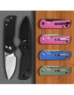 Cuchillo de Bolsillo CJRB Mica J1934 Plegable 5.99 cm Azul 2