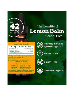 Extracto Líquido de Melisa Orgánica Herb Pharm 30 ml Sin Alcohol 2