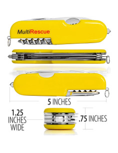 Herramienta de Rescate Maxam con Cuchillo, Rompe Cristales y Cortador 2