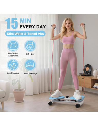 Tabla de Torsión Abdominal Hualonger - 136 kg, Antideslizante