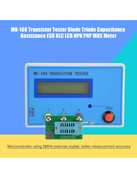 Probador de Transistores Focket MK-168 Multifuncional 12.29x8cm