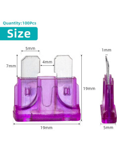 100 Fusibles de 3A Gomedi para Automóviles y Barcos 2