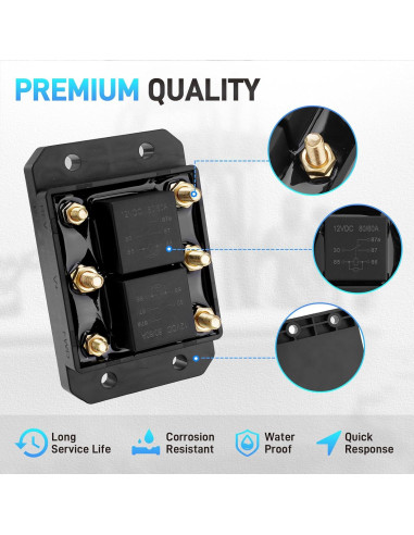 Módulo de Relé Avance y Retroceso 12V 80A JURPLIX