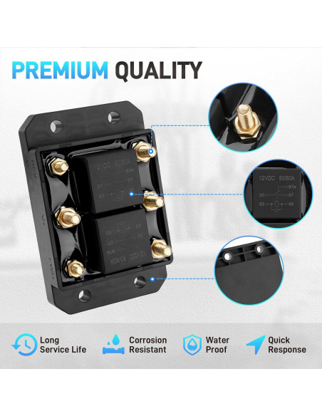 Módulo de Relé Avance y Retroceso 12V 80A JURPLIX