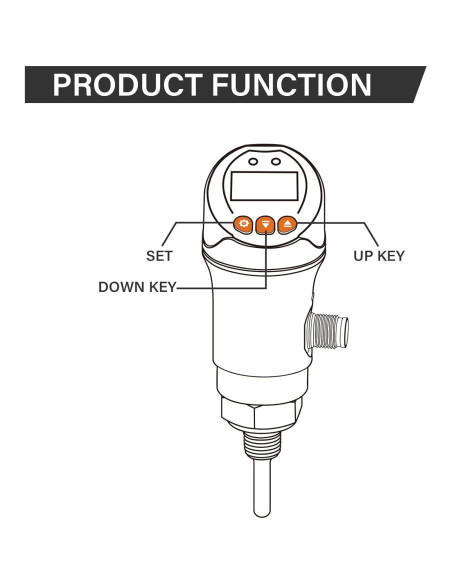 Interruptor de Temperatura Digital Measureman MA317 con Pantalla OLED