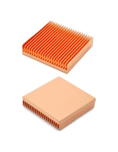Disipador de Calor de Cobre Puro Cooltex 30x30x7mm 2 Pcs