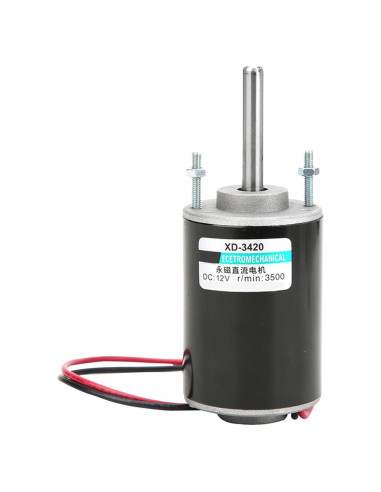 Motor DC 30W XD-3420 12V 3500RPM Bajo Ruido
