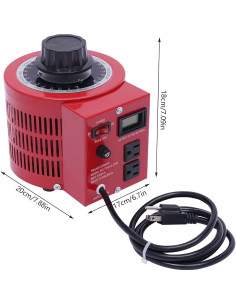 Transformador Variable BeiseYu VVT-2000 - 2000VA, 0-130V AC 2