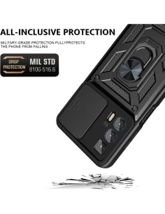 Funda a Prueba de Golpes Ysnzaq para Motorola Edge 20 Pro - Negro 2