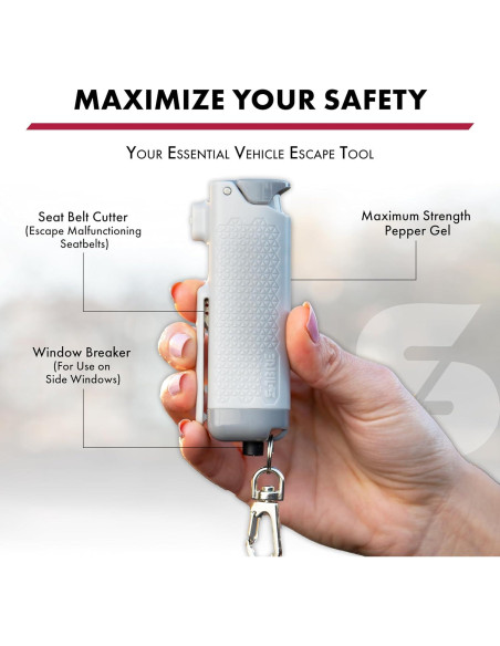 Gel de Pimienta SABRE Escape Seguro 3-en-1 15 ml con Cortador