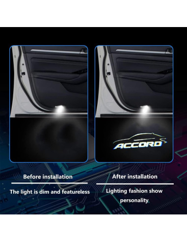 Luz Proyector LED de Puerta para Accord 9 - 2 Pcs