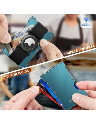 Cartera Metálica Slim Bulliant para Hombres con Bloqueo RFID