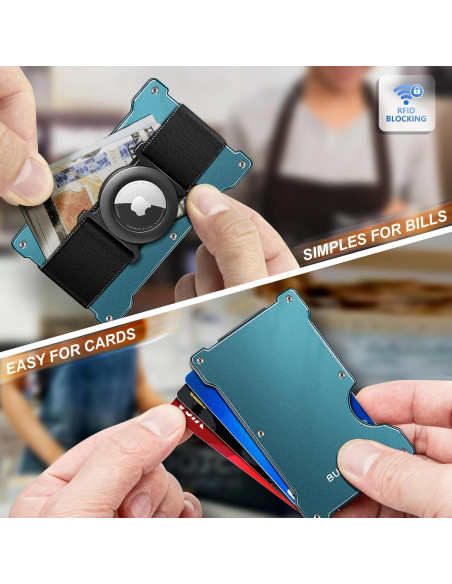 Cartera Metálica Slim Bulliant para Hombres con Bloqueo RFID