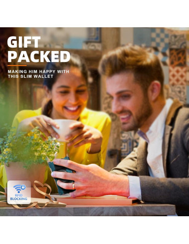 Cartera Metálica Slim Bulliant para Hombres con Bloqueo RFID