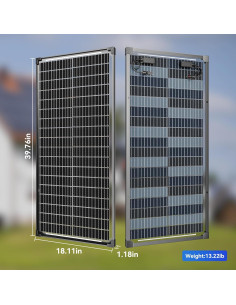 Kit Paneles Solares Bifaciales 200W WERCHTAY con Controlador 30A 2
