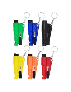 Herramienta de Escape de Coche 3 en 1 FLOWERTEEN - Rompe Vidrio y Cortador de Cinturón