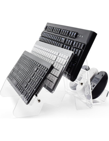 Soporte de exhibición de teclado y ratón Elsjoy 3 niveles