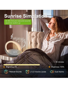 Reloj Despertador Bluetooth FUNFOR S11 con Luz Nocturna 2