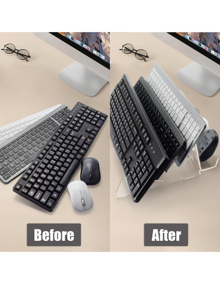 Soporte de exhibición de teclado y ratón Elsjoy 3 niveles