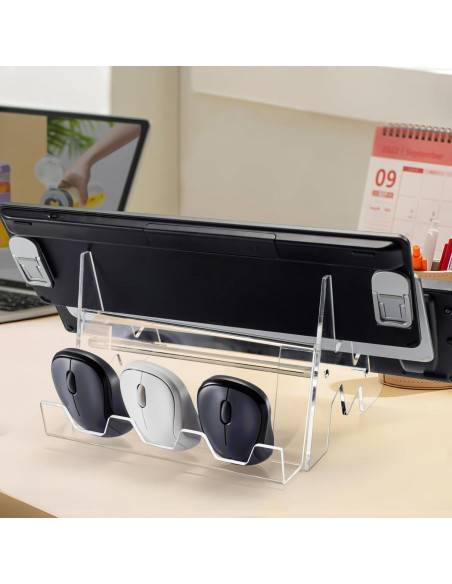 Soporte de exhibición de teclado y ratón Elsjoy 3 niveles