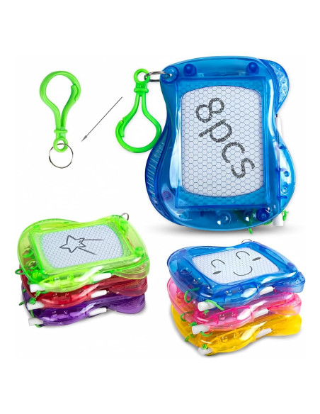 8 Mini Pizarras Magnéticas YouCute con Llavero Metal 17x10cm