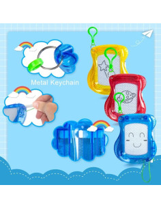 8 Mini Pizarras Magnéticas YouCute con Llavero Metal 17x10cm 2