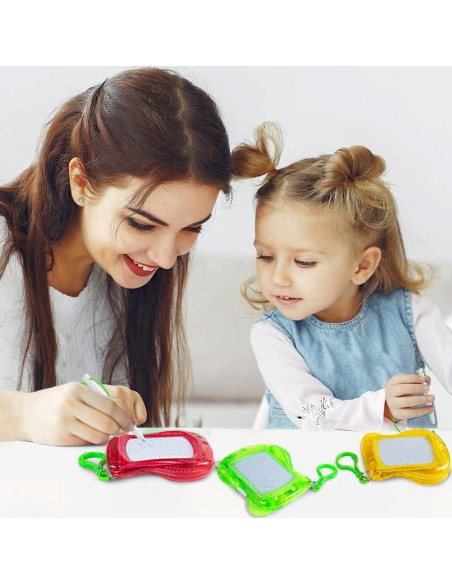 8 Mini Pizarras Magnéticas YouCute con Llavero Metal 17x10cm