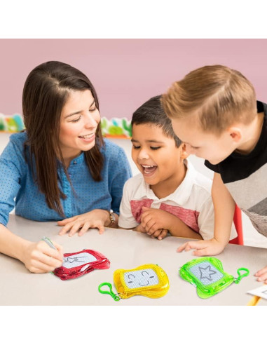 8 Mini Pizarras Magnéticas YouCute con Llavero Metal 17x10cm