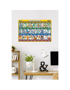 Póster de Pared Cuadrícula Pokémon Primeros Socios 86.36x56.88cm 2