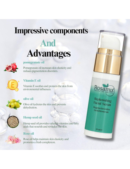 Suero Facial Regenerador Rosamix 30 ml con Vitamina E y Antioxidantes