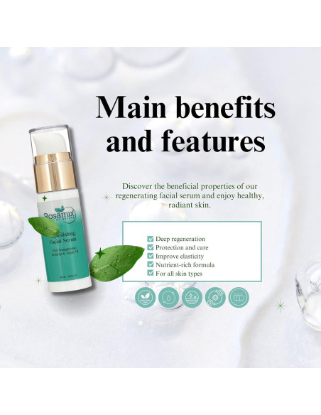 Suero Facial Regenerador Rosamix 30 ml con Vitamina E y Antioxidantes