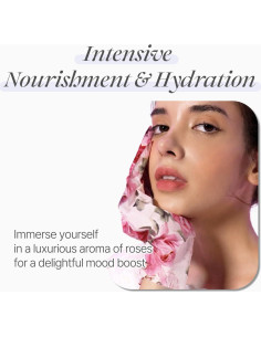 Mascarilla de Mano Koelf de Sátin con Pétalos de Rosa - 10 pares 2