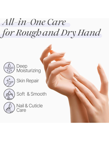 Mascarilla de Mano Koelf de Sátin con Pétalos de Rosa - 10 pares